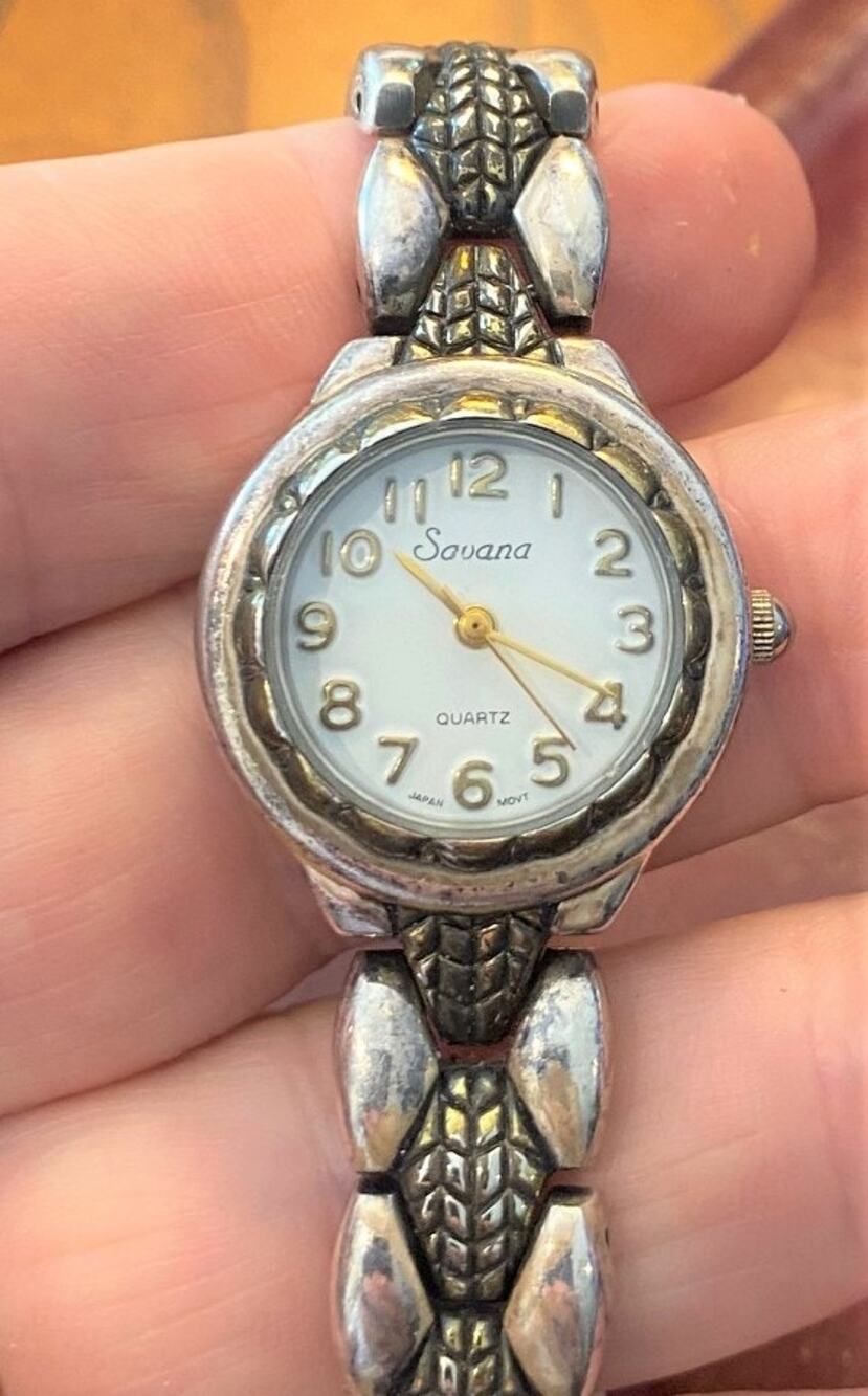 Women's Two Tone 25mm Savana Watch, Bracelet Band, Great Detail